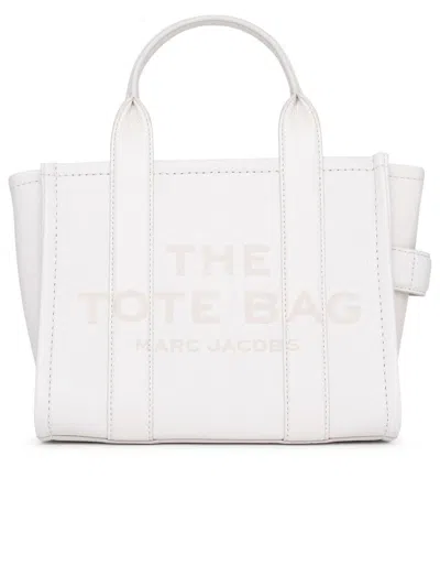 Marc Jacobs Ivory Leather Mini Tote Bag In Beige