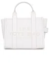 Marc Jacobs Leather Shopper Bag With Detachable Strap And Top Handles In White