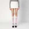 Marc Jacobs Ivory Textured Tweed Mini Skirt Women In Grey