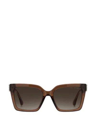 Marc Jacobs J Link Square-frame Sunglasses In Brown
