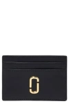 Marc Jacobs The J Marc Leather Card Case In Black