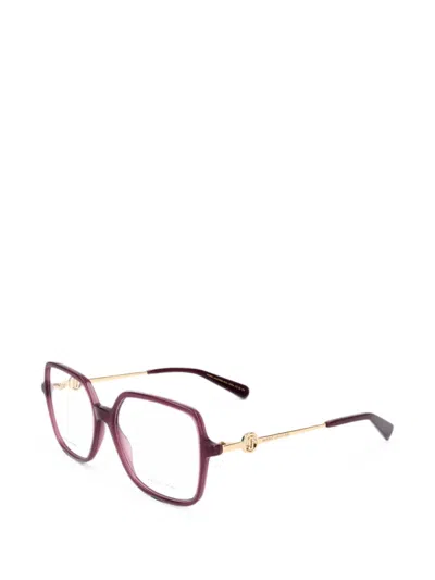Marc Jacobs J Marc Geometric-frame Glasses In Brown
