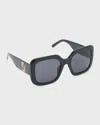 Marc Jacobs Women's 53mm Square Colorblocked Sunglasses In Black