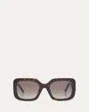 Marc Jacobs J Marc Logo Square Acetate Sunglasses In Brown