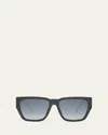 Marc Jacobs J Marc Logo Square Plastic Sunglasses In Blue