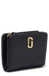 Marc Jacobs The J Marc Mini Compact Wallet In Black