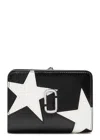 Marc Jacobs J Marc Mini Printed Leather Wallet In Black And White