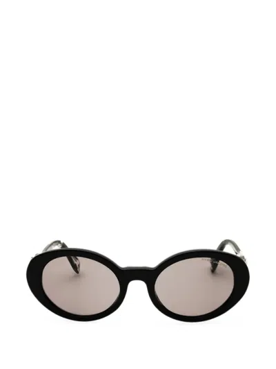 Marc Jacobs J Marc Oval-frame Sunglasses In Brown