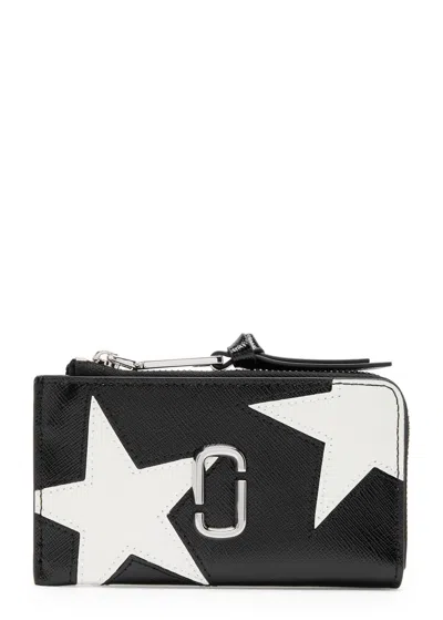 Marc Jacobs J Marc Printed Leather Wallet In Black