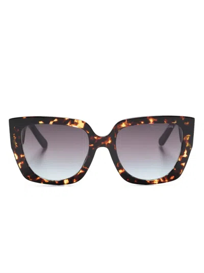 Marc Jacobs J Marc Square-frame Sunglasses In 褐色