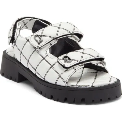 Marc Jacobs 'j' Quilted Sandal In White
