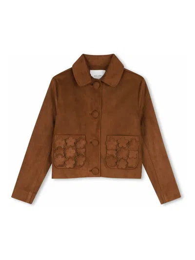 MARC JACOBS JACKET WITH FLOWER APPLICATIONS