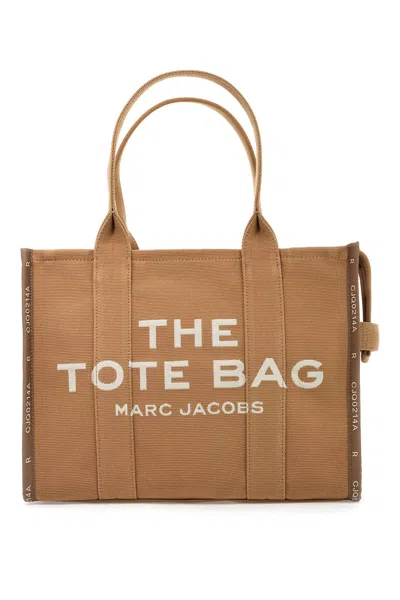 Marc Jacobs The Jacquard Large Tote Bag In 浅褐色的