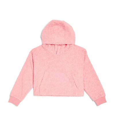 Marc Jacobs Kids' Jacquard Logo Hoodie (4-12+ Years) In Pink