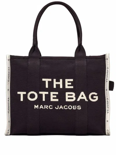 Marc Jacobs Jacquard Tote Bag In Black