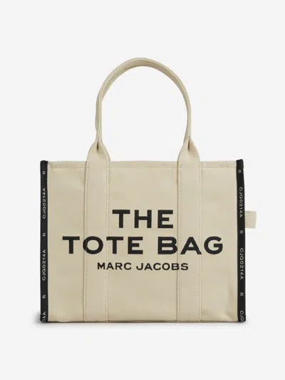 Marc Jacobs The Traveller Tote Small Cotton-canvas Tote Bag In 浅褐色的