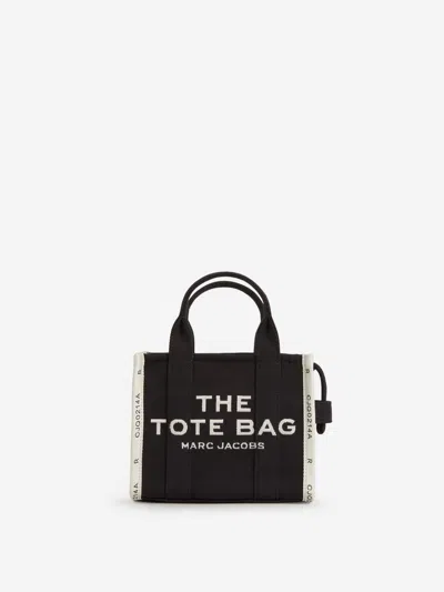 Marc Jacobs Jacquard Tote Shoulder Bag S In Black