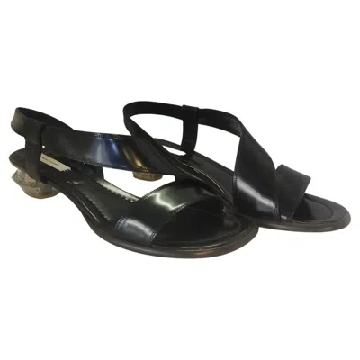 Pre-owned Marc Jacobs Jazz Sandals It 39.5 In Black