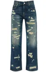 Marc Jacobs The Rip And Repair Straight Jean Jeans