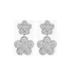 Marc Jacobs Silver White Earrings In Silver