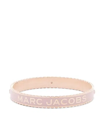 Marc Jacobs The Medallion Armreif Mit Kristallen In Beige
