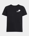 Marc Jacobs Joy Daisy Crewneck Baby Tee In Black