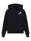 Marc Jacobs Graphic Print Hoodie Front Pocket In Black