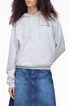 Marc Jacobs Joy Graphic Cotton Hoodie In Gray