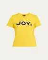 Marc Jacobs Joy Flocked Short-sleeve Slim T-shirt In Yellow