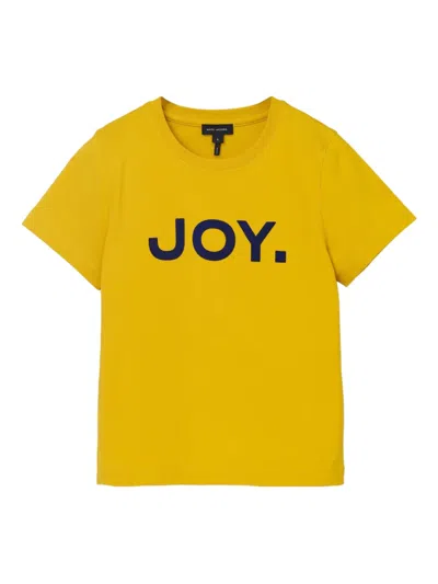 Marc Jacobs Joy Logo Tee In Yellow