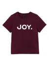 Marc Jacobs Joy-print Cotton T-shirt In Burgundy