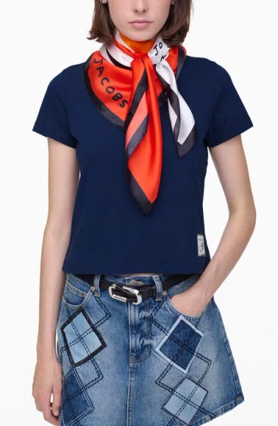 Marc Jacobs Joy Silk Scarf In Gold