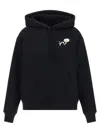 Marc Jacobs Graphic Print Hoodie Front Pocket In Black