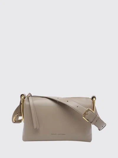 Marc Jacobs Juliette Leather Crossbody Bag With Double J Logo And Zip Closure In Beige
