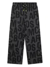 Marc Jacobs Jumbled Logo Pattern Sweatpants In Black