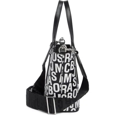 Marc Jacobs Jumbled Logo Small Tote Bag In Purple