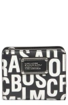 Marc Jacobs Jumbled Logo Wallet In Black/white