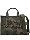 Marc Jacobs Khaki Cotton Camouflage Tote Bag With Adjustable Strap