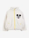 Marc Jacobs Kids Faux Shearling Mickey Mouse Jacket In White