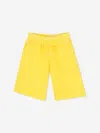 Marc Jacobs Kids French Terry Bermuda Shorts In Yellow