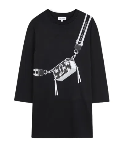 Marc Jacobs Kids' Snapshot T-shirt Dress In Blue