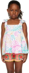 Marc Jacobs Algae Embroidery Sleeveless Top In 10p Blanc