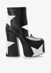 Marc Jacobs Black 'the Star Patchwork Kiki Platform' Boots In Black