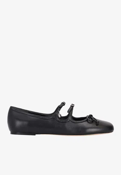Marc Jacobs Kiki Ballet Flats In Smooth Leather In Black