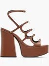 Marc Jacobs Kiki Platform Sandals In Brown