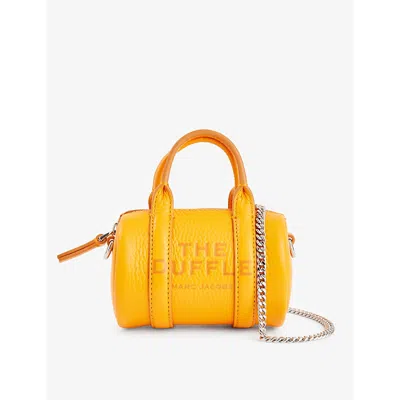 Marc Jacobs Kiwi The Nano Duffle Leather Charm Bag In Orange