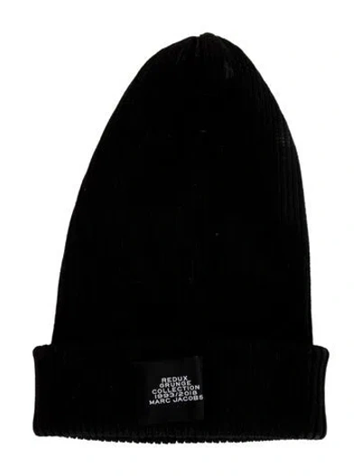 Pre-owned Marc Jacobs Knit Beanie In Black