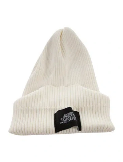Pre-owned Marc Jacobs Knit Beanie In White