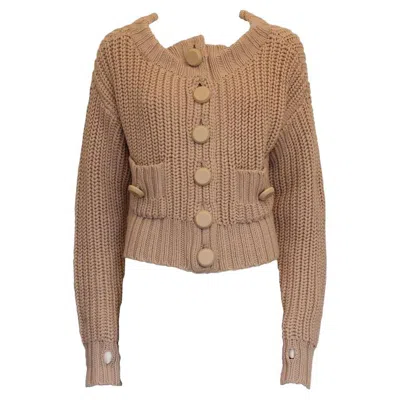 Pre-owned Marc Jacobs Knit Jacket Size Unique In Brown