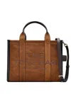 Marc Jacobs Borsa A Mano The Suede Small Tote Bag Copper In Brown